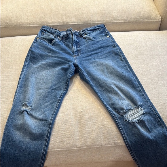 Kut from the Kloth Rachel Fab Ab Mom Jean distressed slim straight denim - Picture 3 of 8